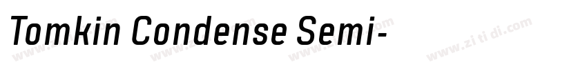 Tomkin Condense Semi字体转换